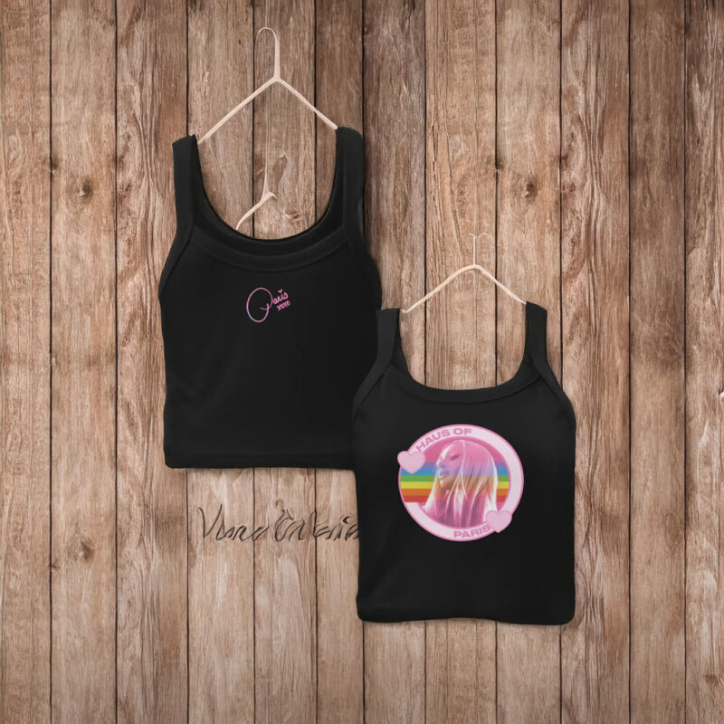 Paris Hilton Rainbow Haus of Paris Tank Top