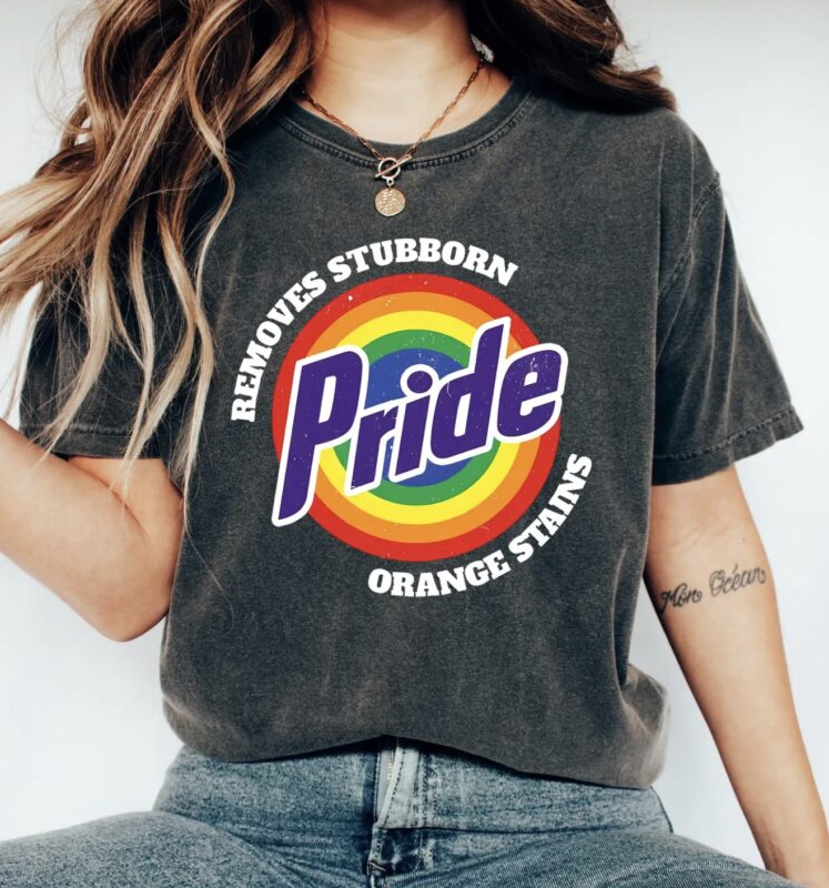 Pride Removes Stubborn Orange Stains Shirt